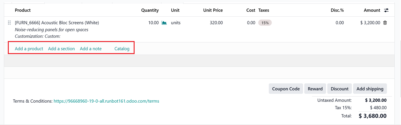 Odoo 19 Project
