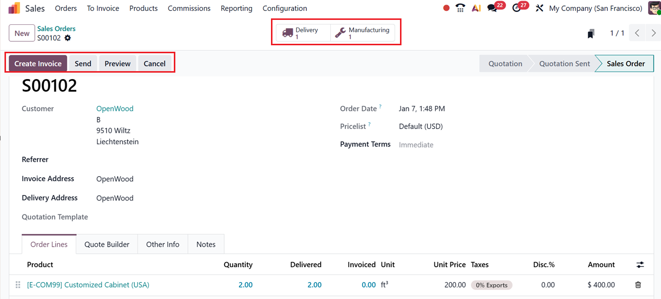 Odoo 19 Project