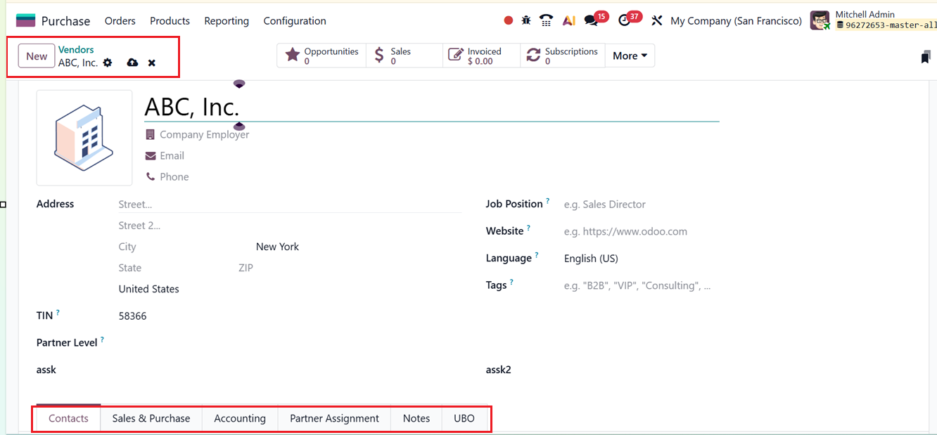 Odoo 19 Project
