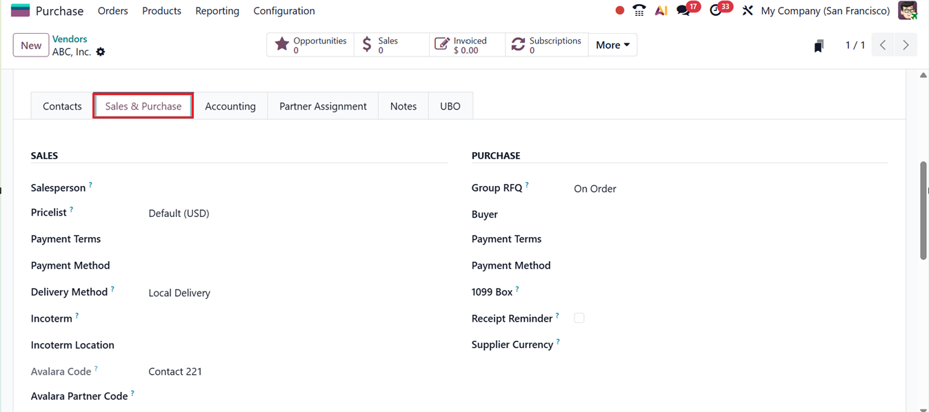 Odoo 19 Project