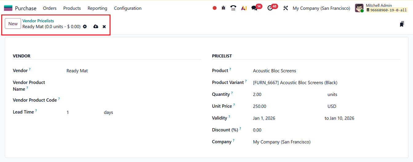 Odoo 19 Project