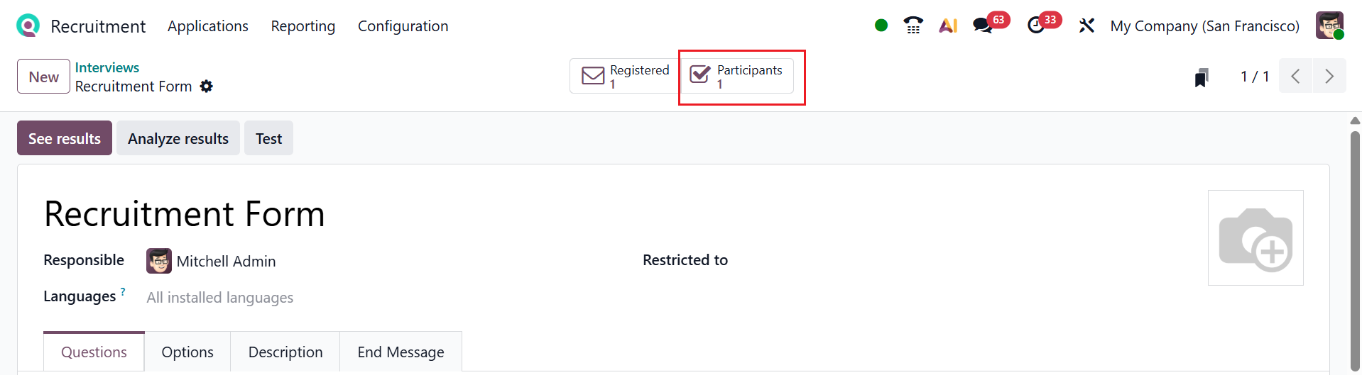 Odoo 19 Project