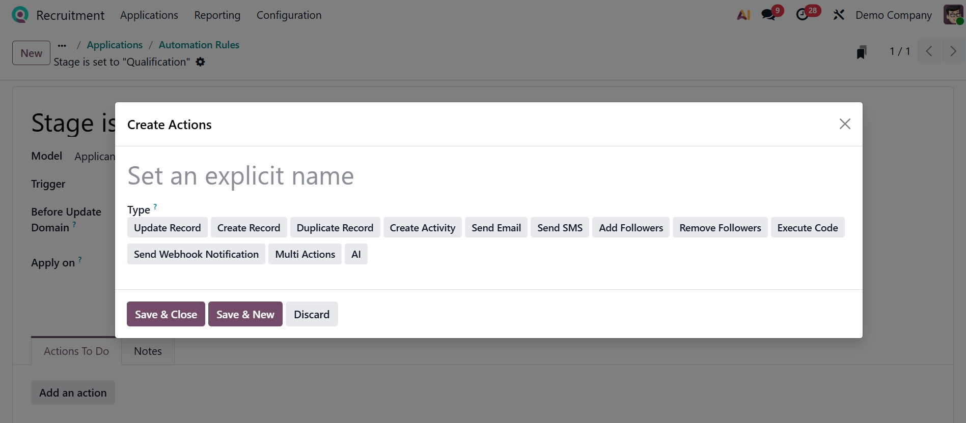 Odoo 19 Project