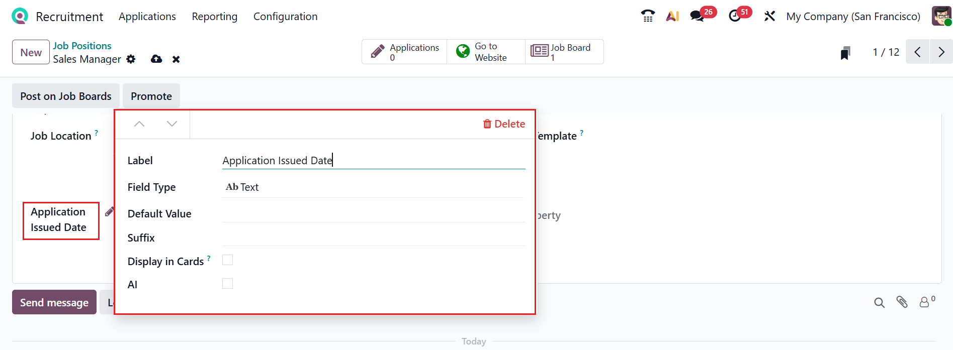 Odoo 19 Project