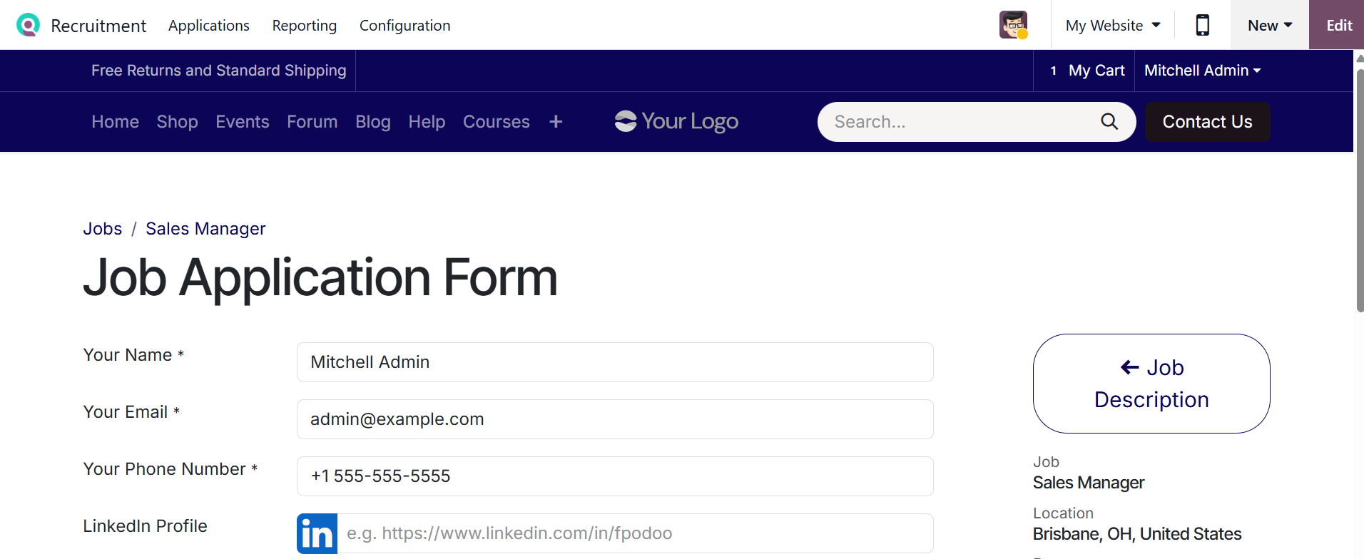 Odoo 19 Project