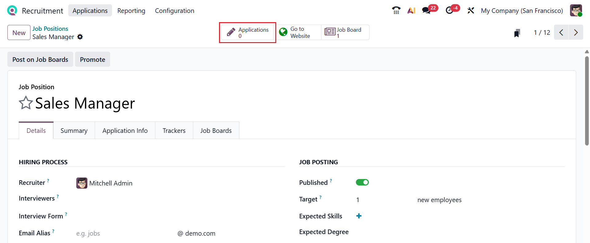 Odoo 19 Project
