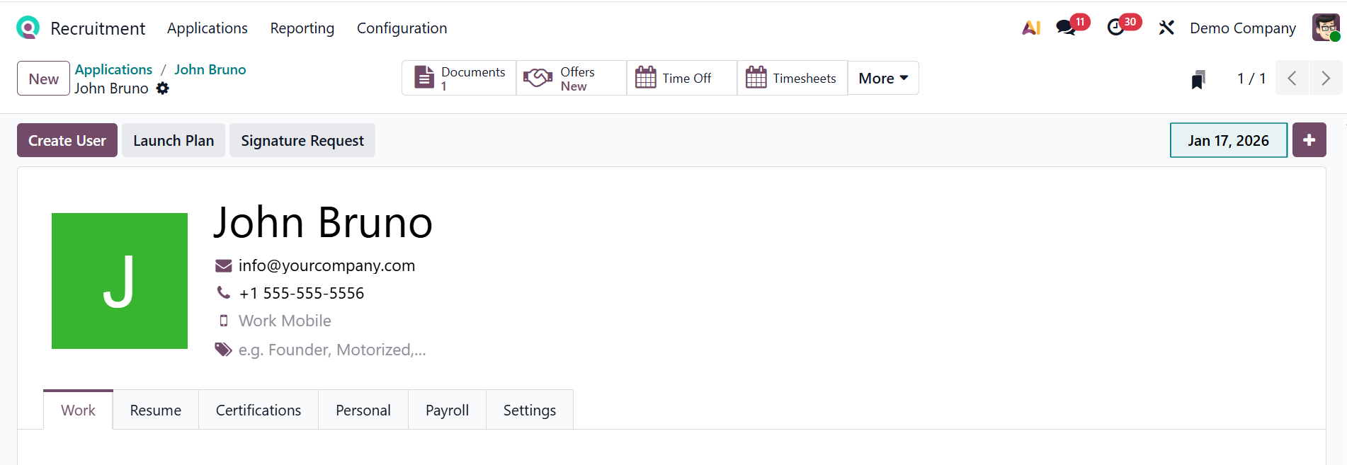 Odoo 19 Project