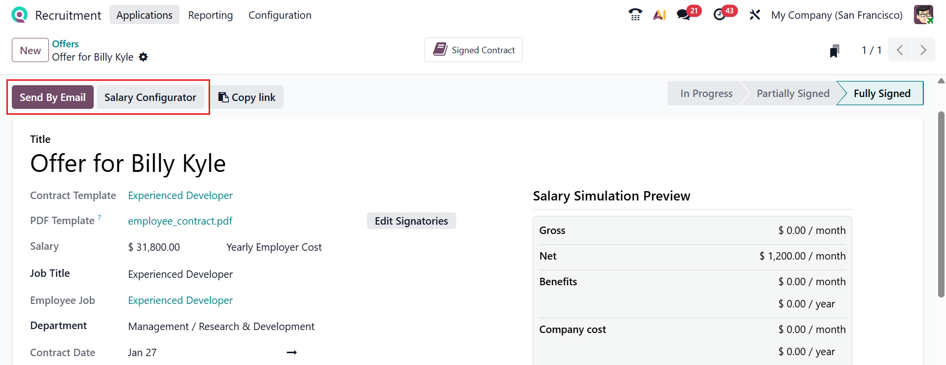 Odoo 19 Project