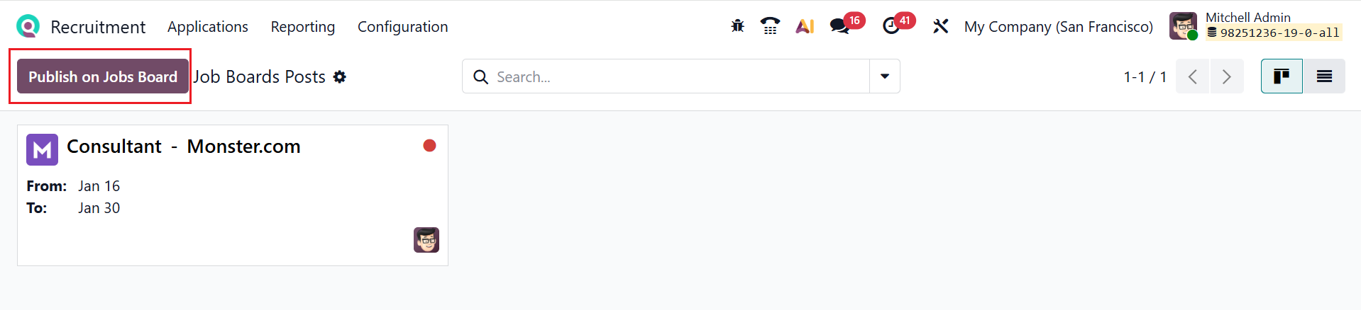 Odoo 19 Project