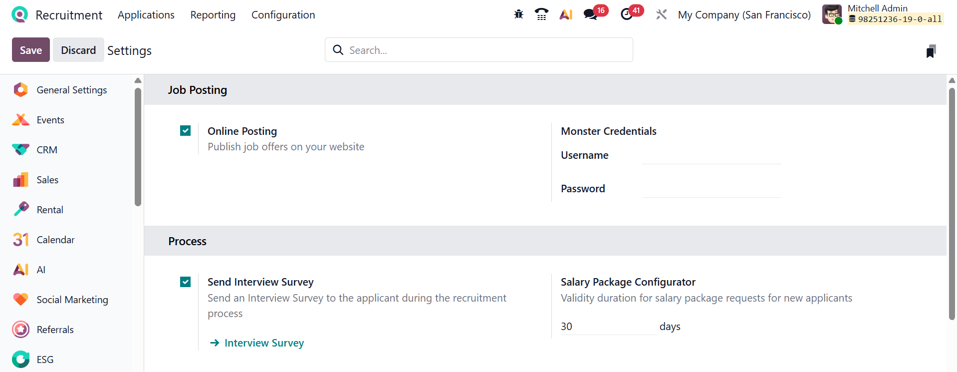 Odoo 19 Project