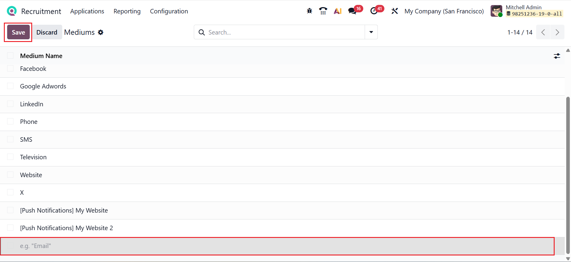 Odoo 19 Project