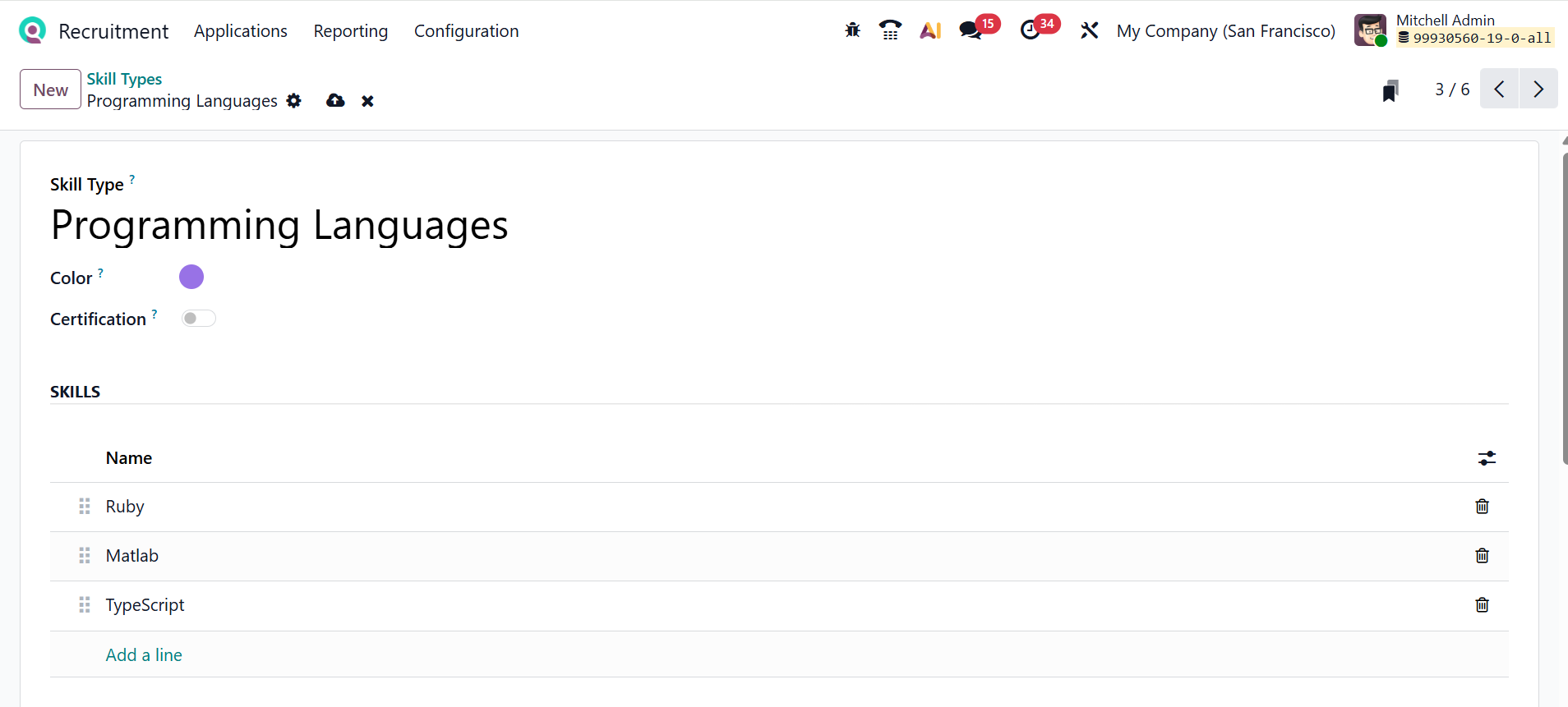 Odoo 19 Project