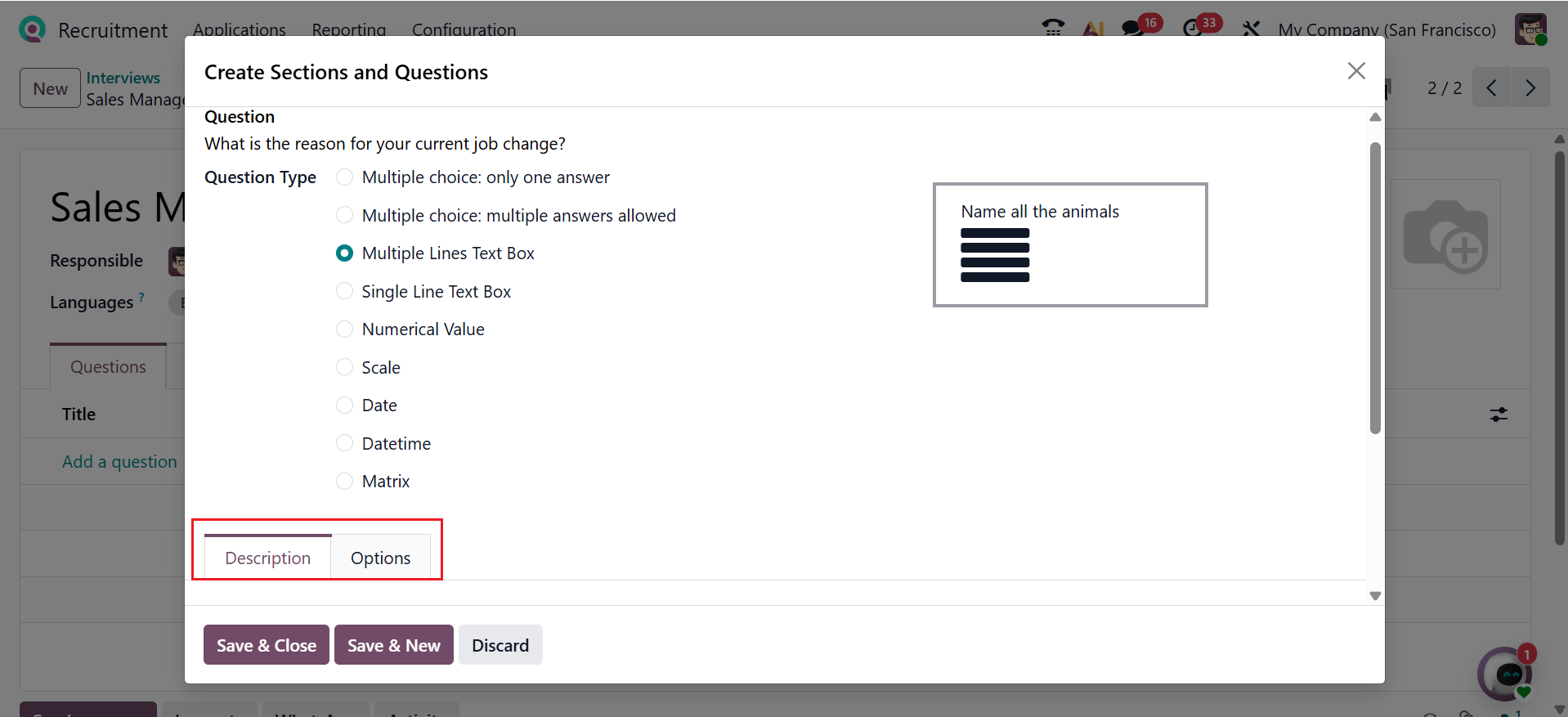 Odoo 19 Project