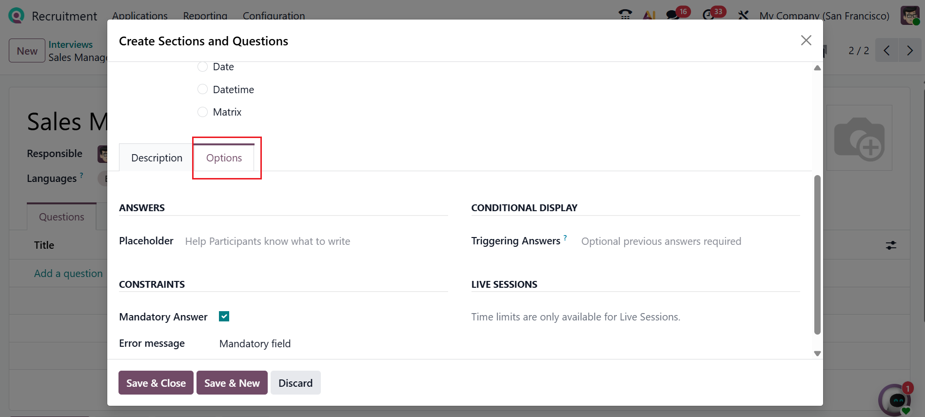Odoo 19 Project