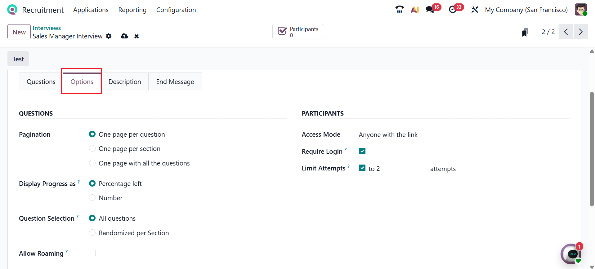 Odoo 19 Project