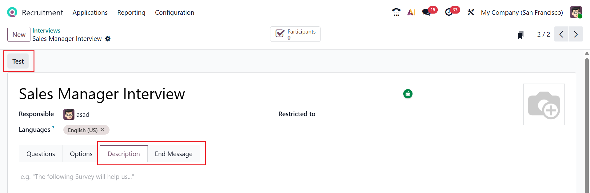 Odoo 19 Project