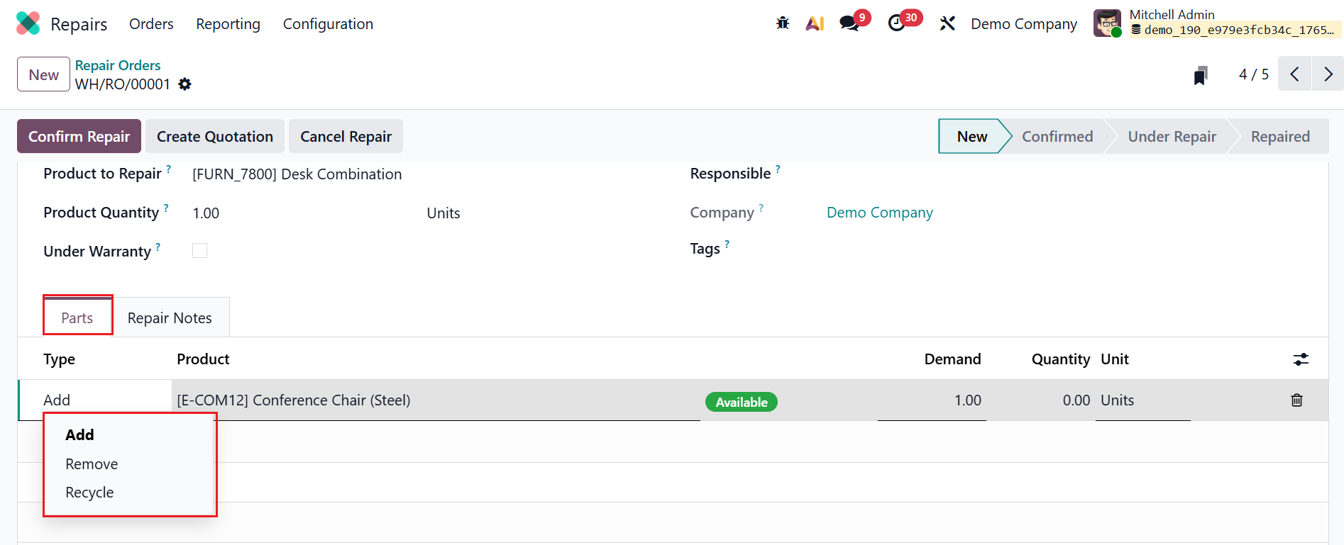 odoo 19