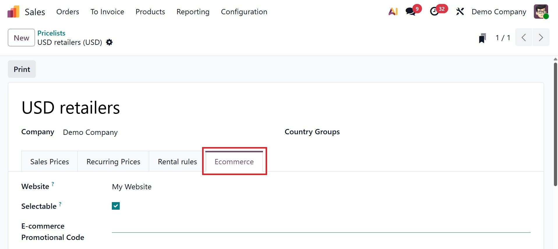 Odoo 19 Project