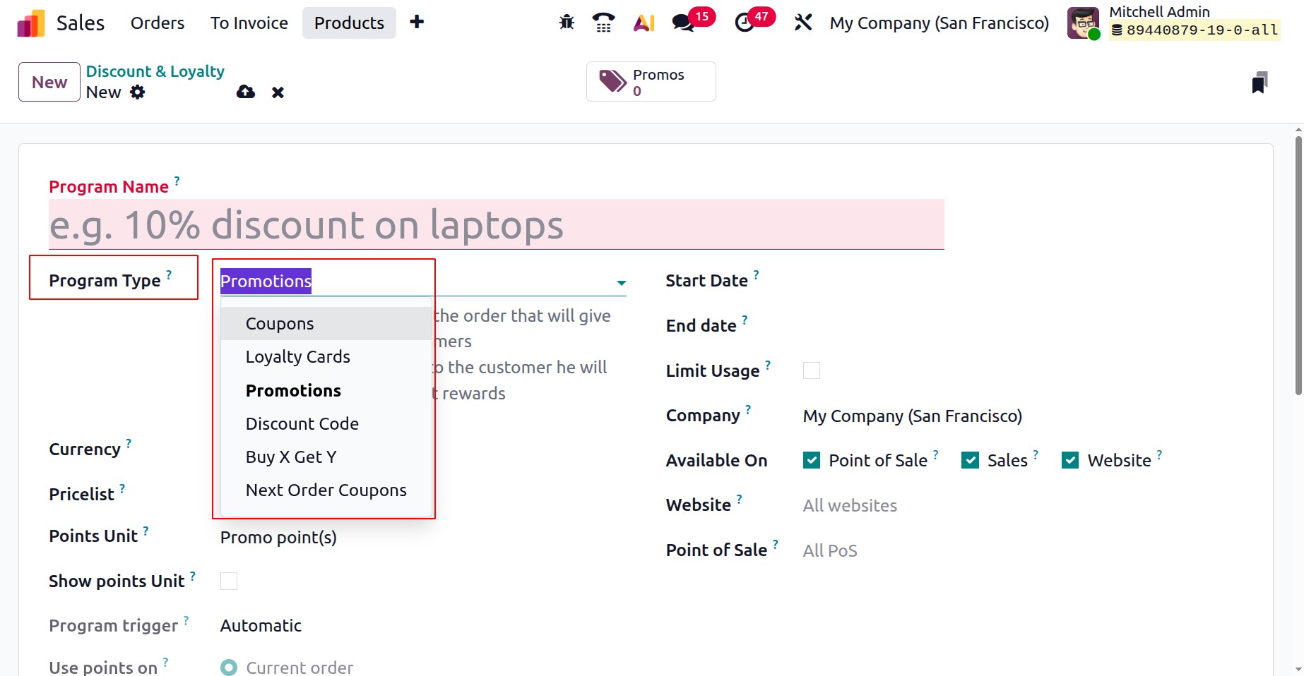Odoo 19 Project