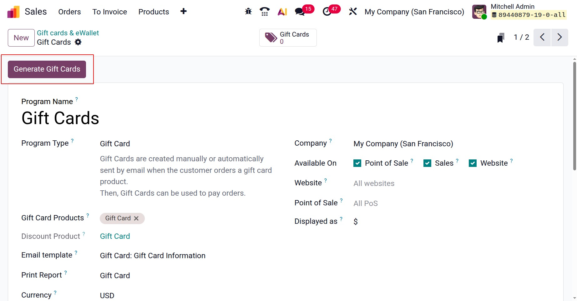 Odoo 19 Project