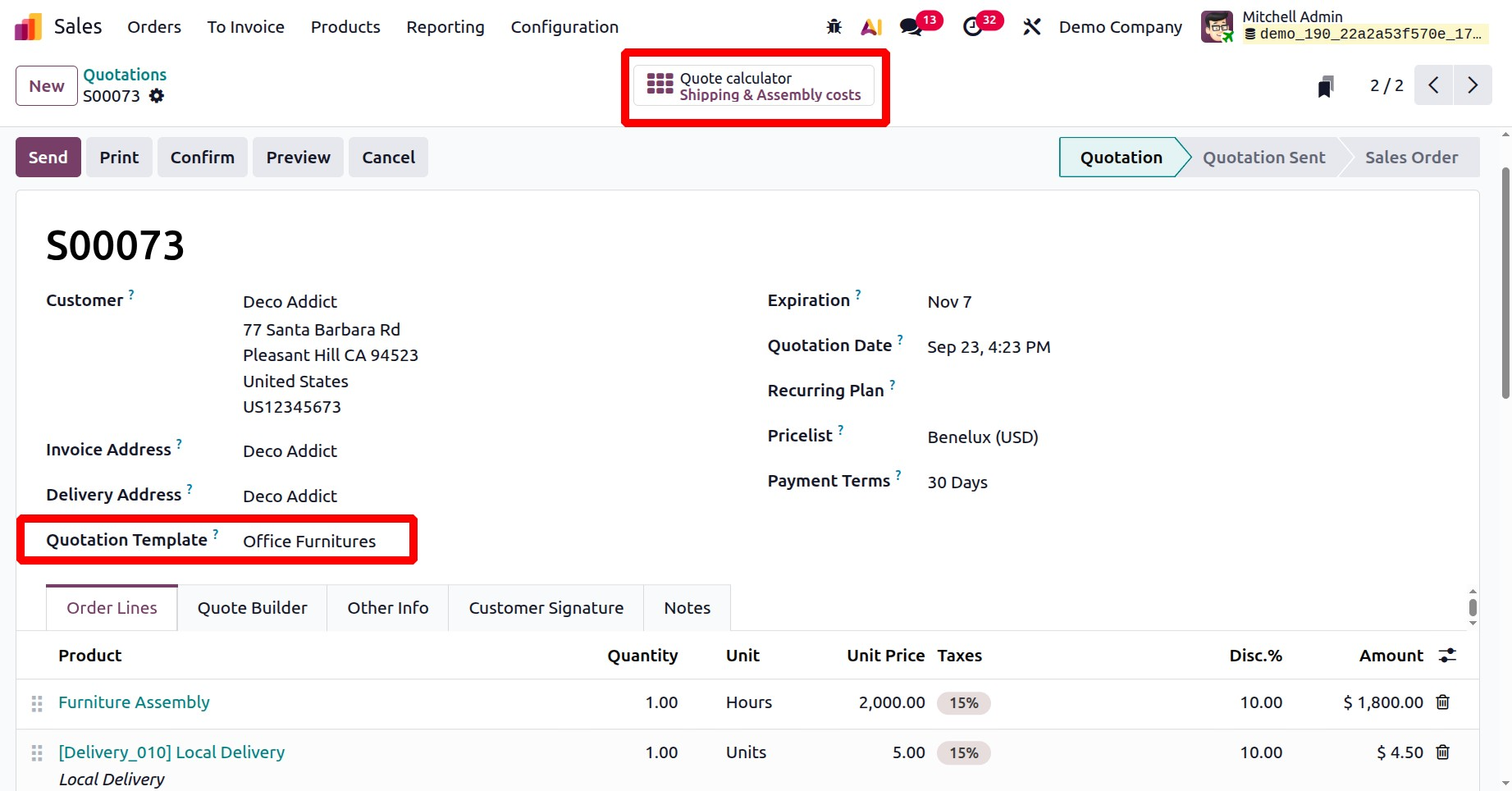 Odoo 19 Project
