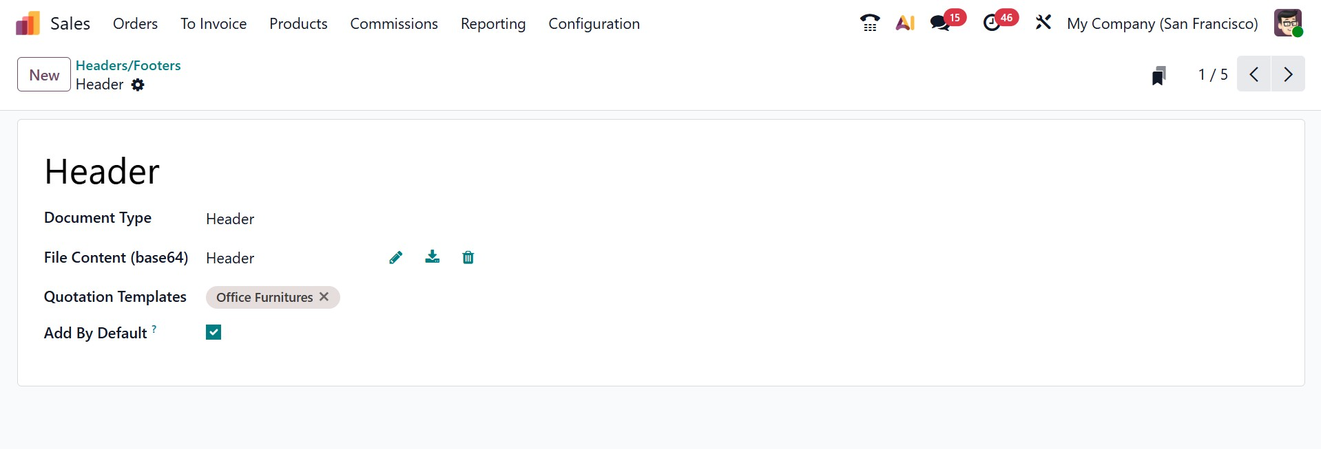 Odoo 19 Project