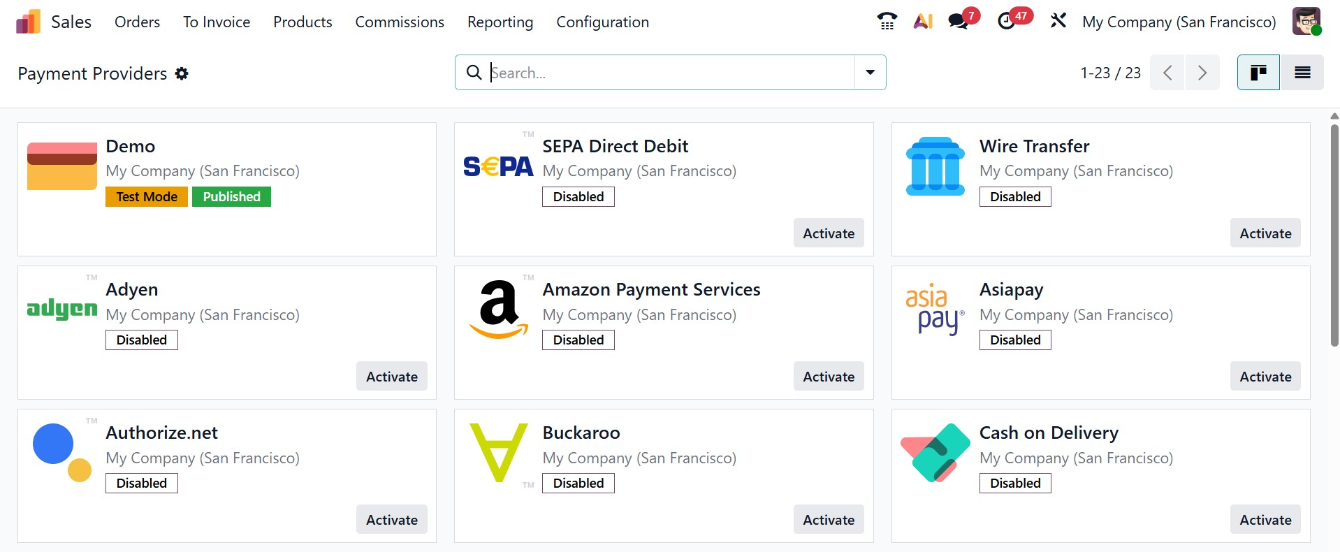 Odoo 19 Project