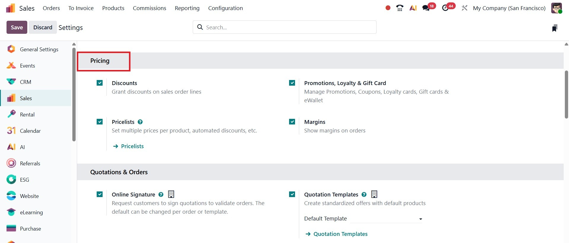 Odoo 19 Project