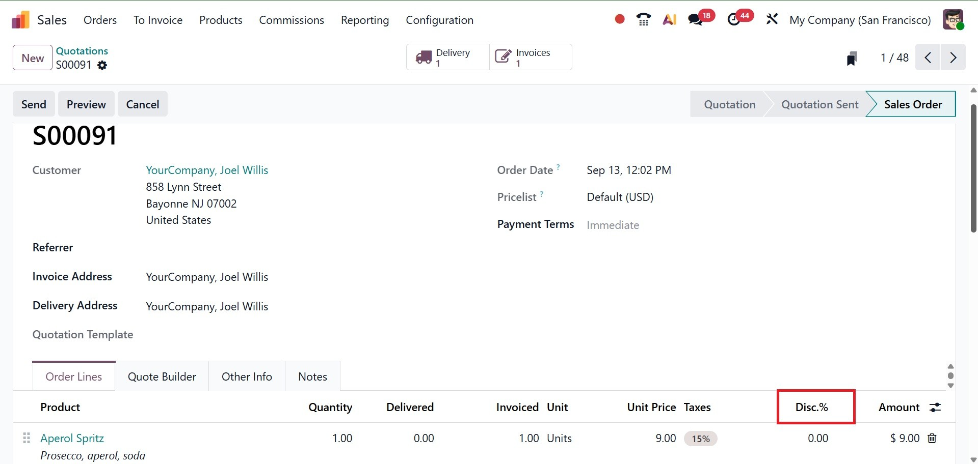 Odoo 19 Project