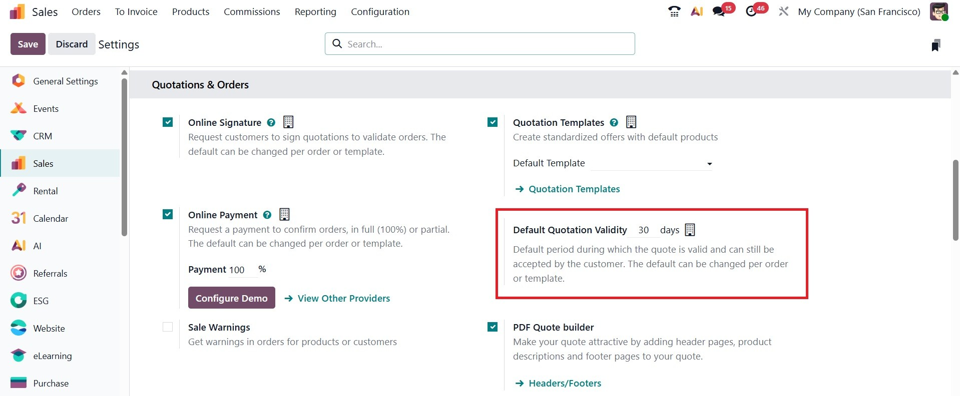 Odoo 19 Project