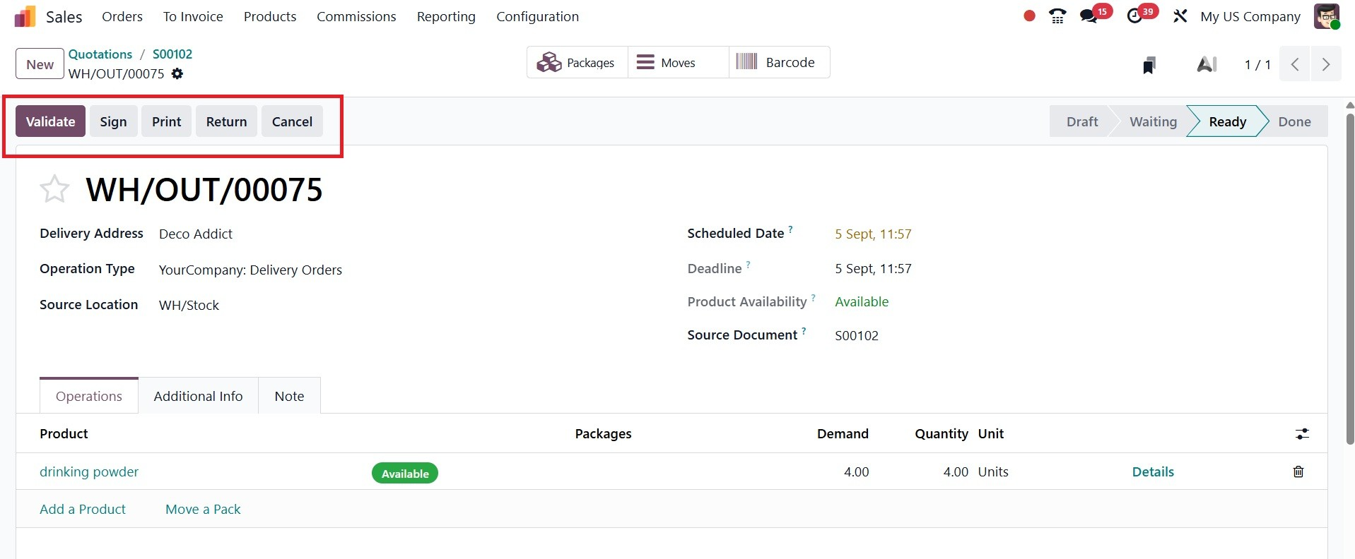 Odoo 19