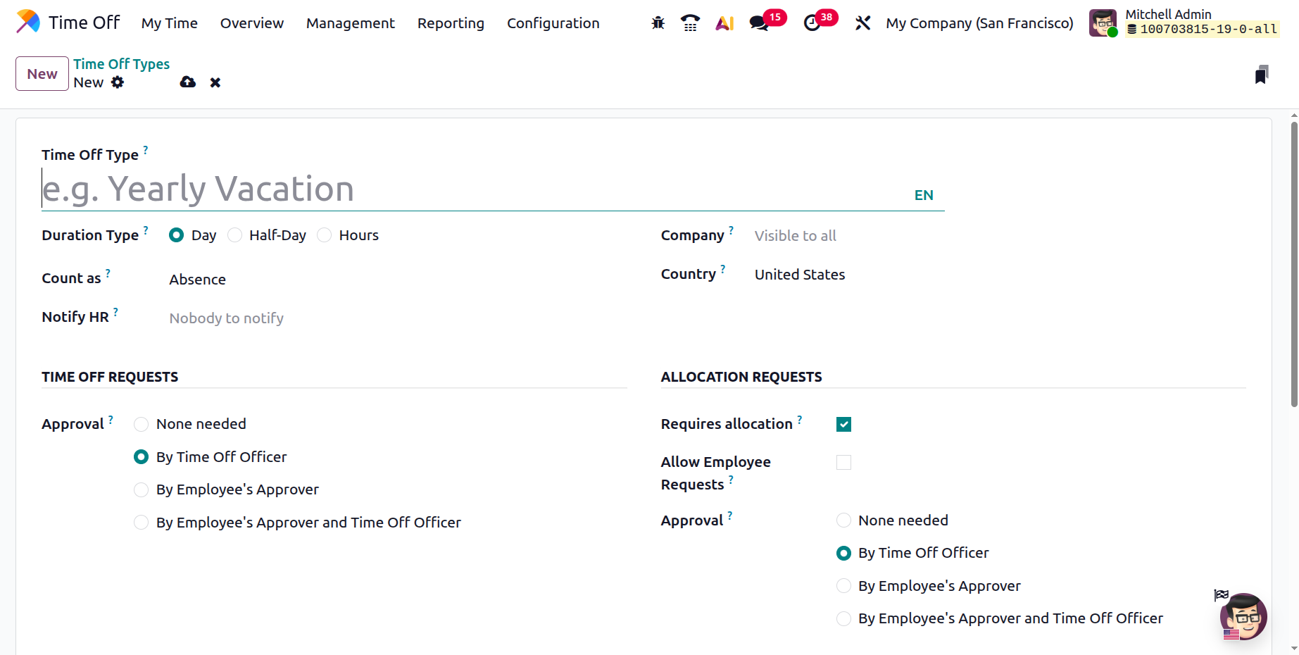 Odoo 19 Project