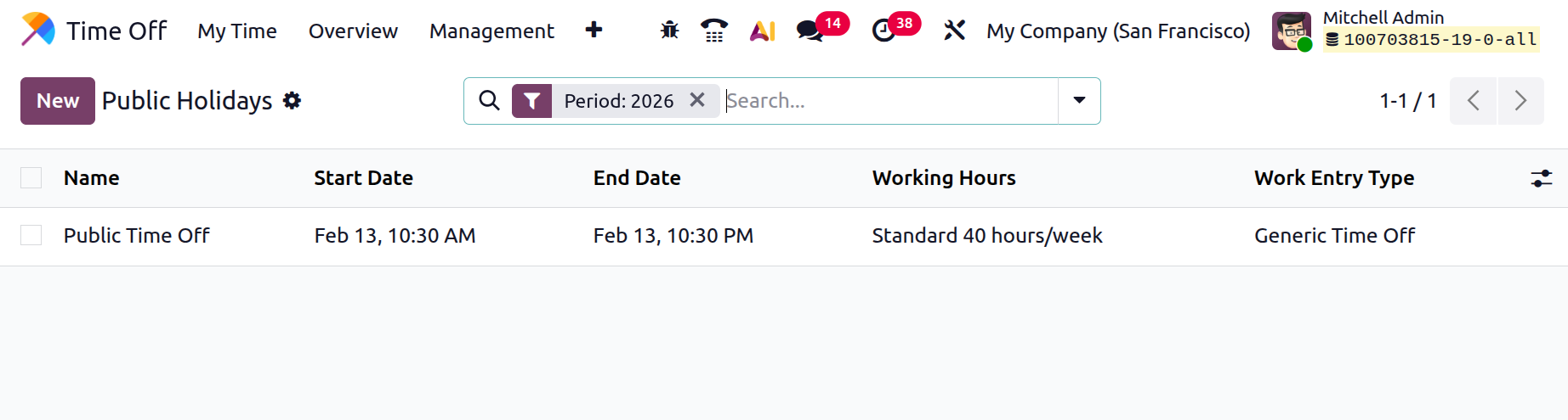 Odoo 19 Project