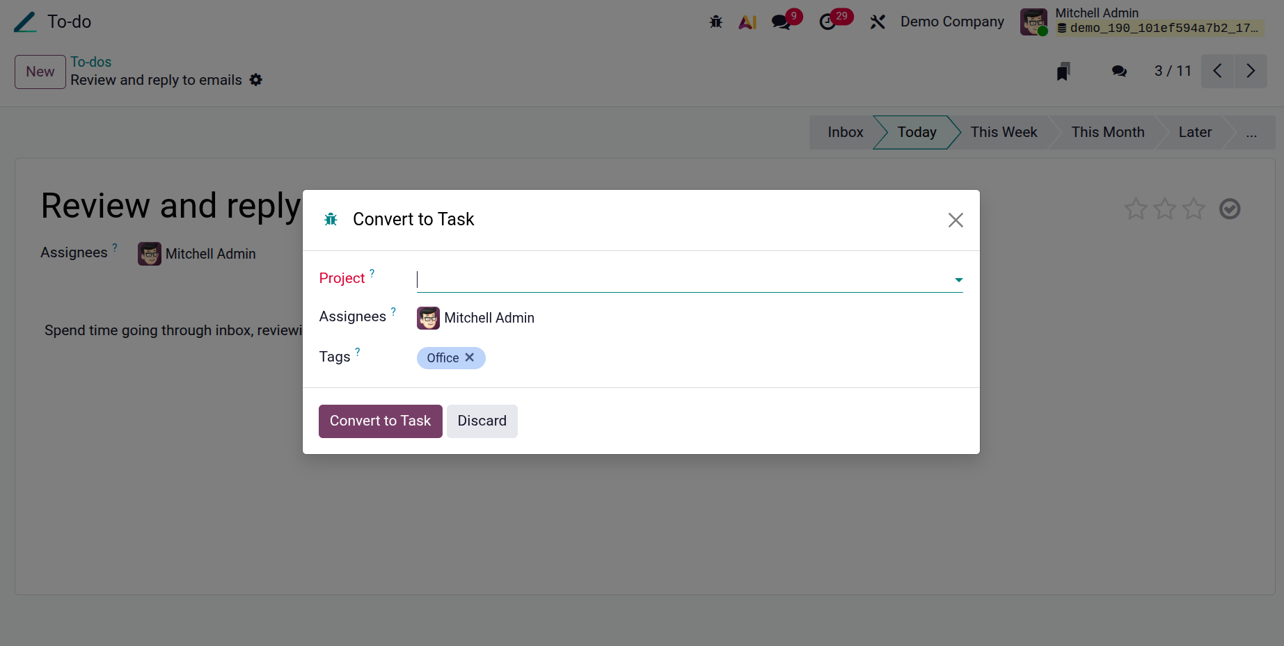 Odoo 19 Project