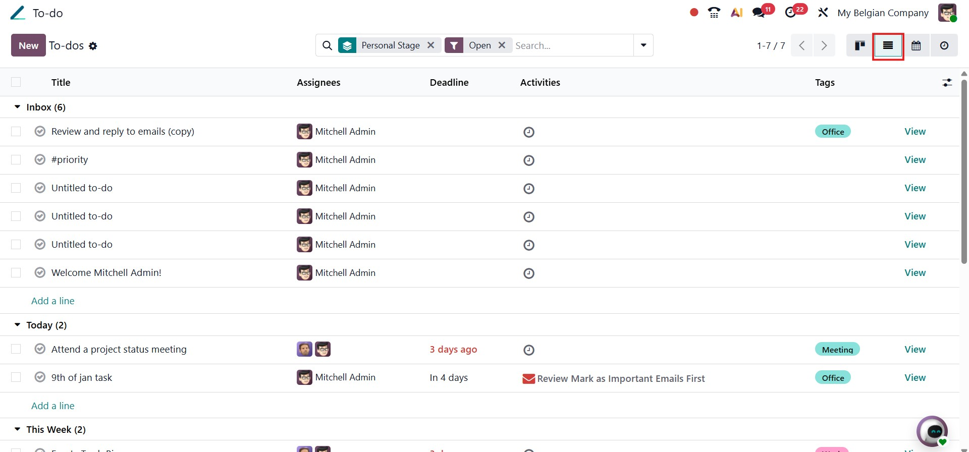 Odoo 19 Project