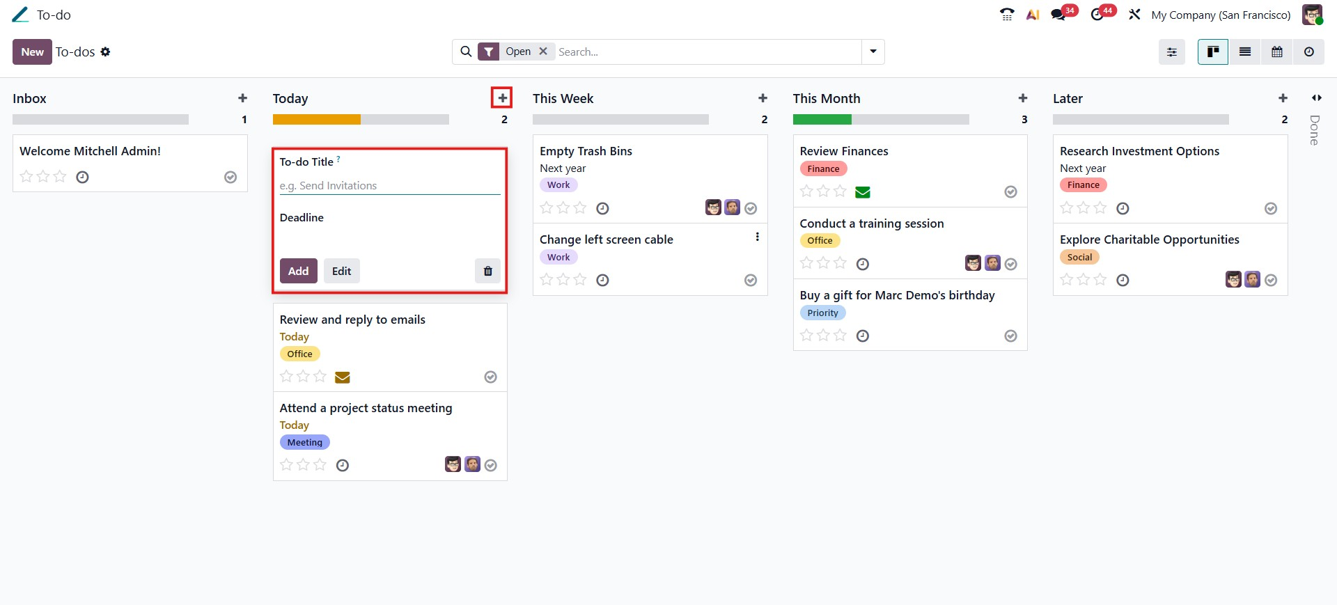 Odoo 19 Project