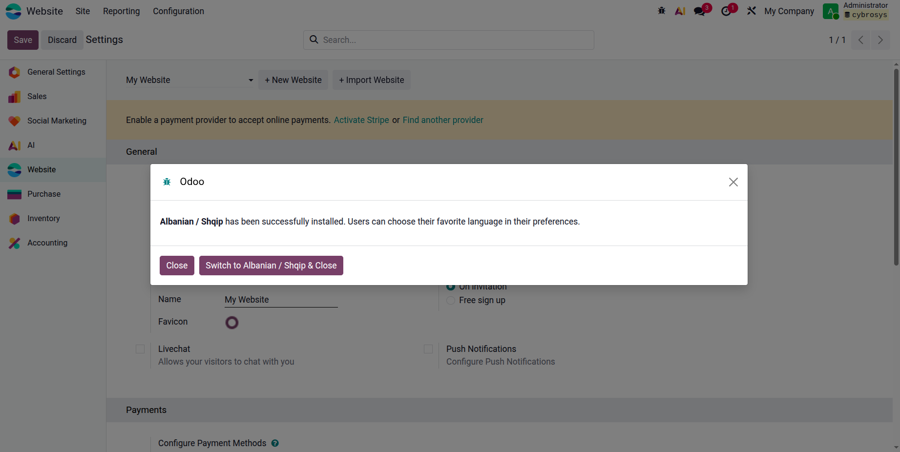 Odoo 19 Project