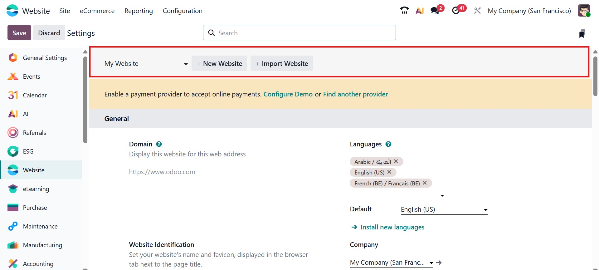 Odoo 19 Project