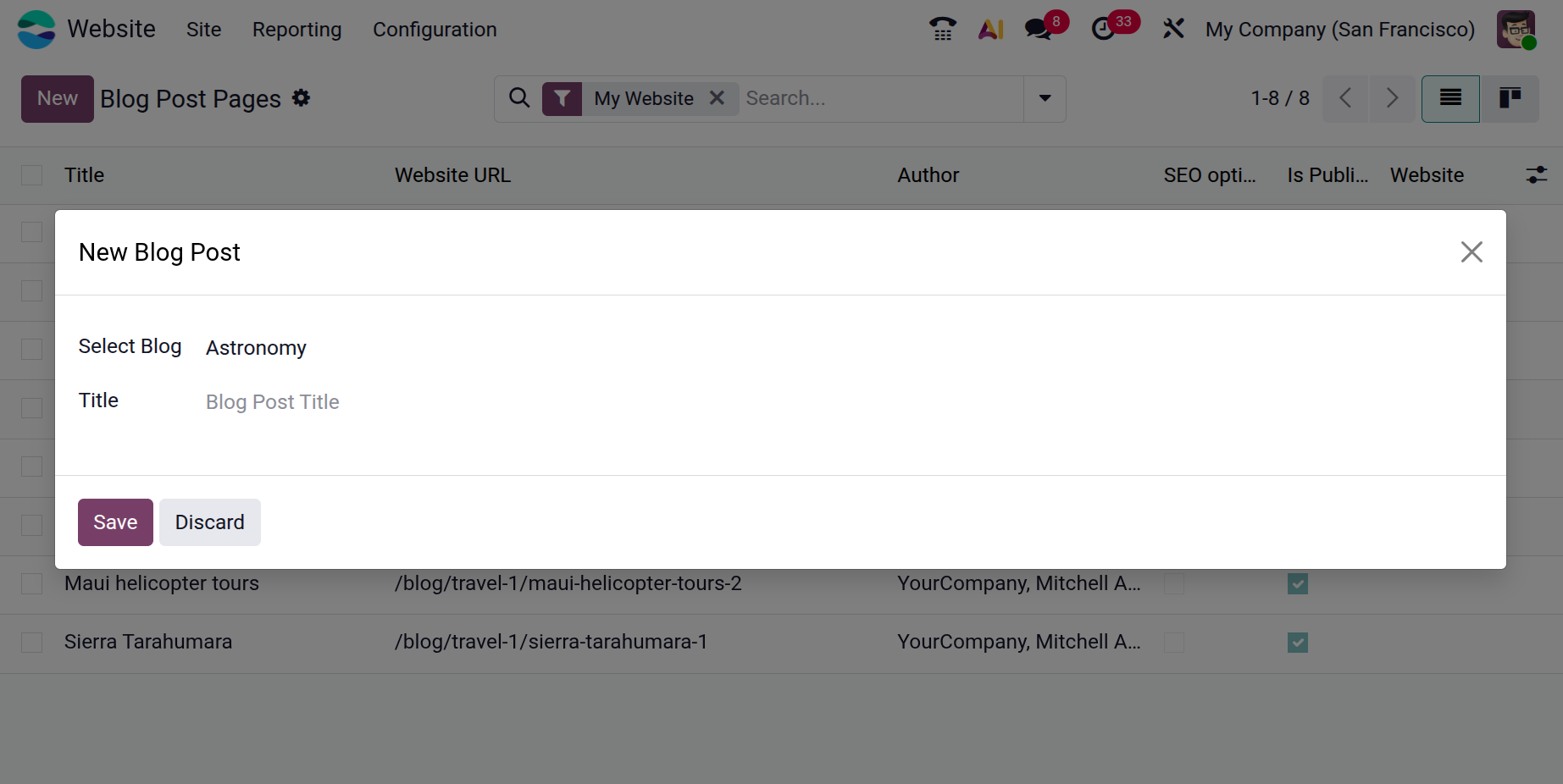Odoo 19 Project