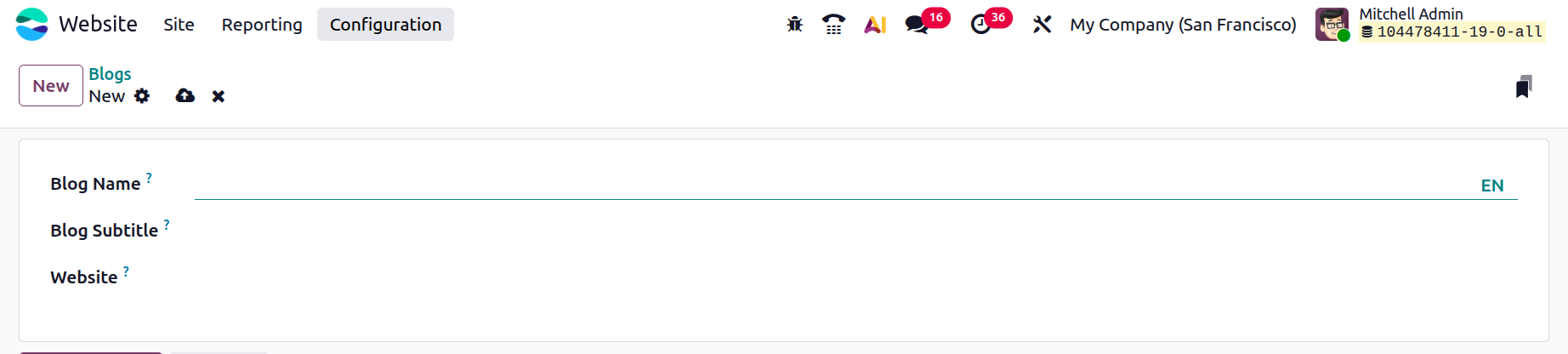 Odoo 19 Project