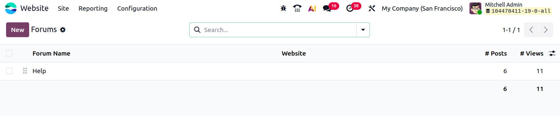 Odoo 19 Project