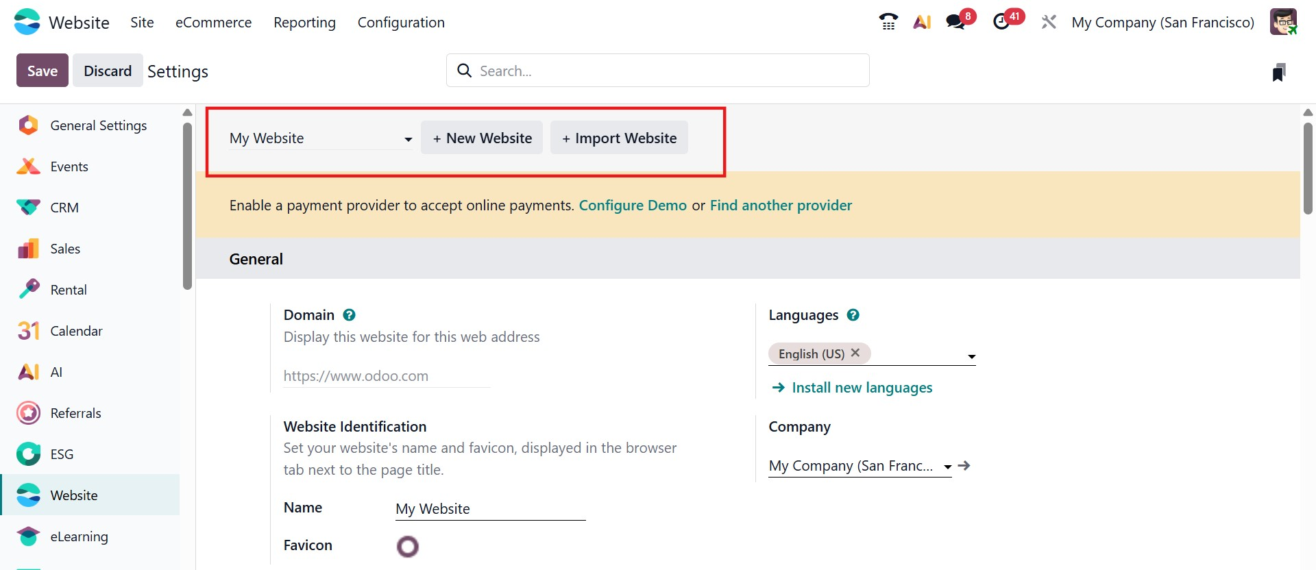Odoo 19 Project