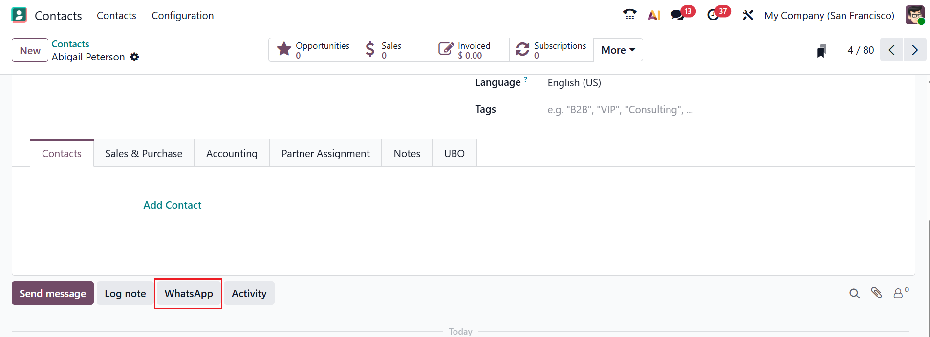 Odoo 19 Project