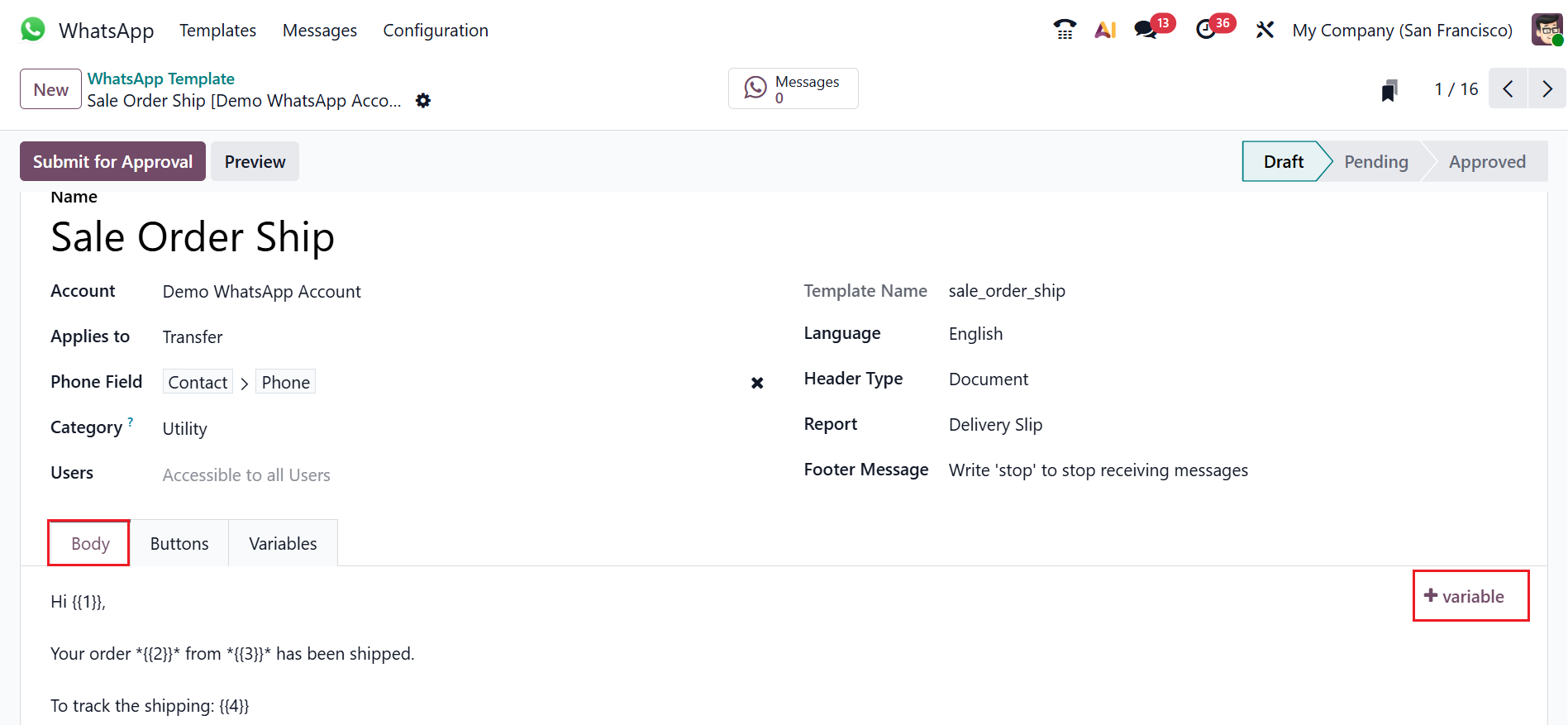 Odoo 19 Project