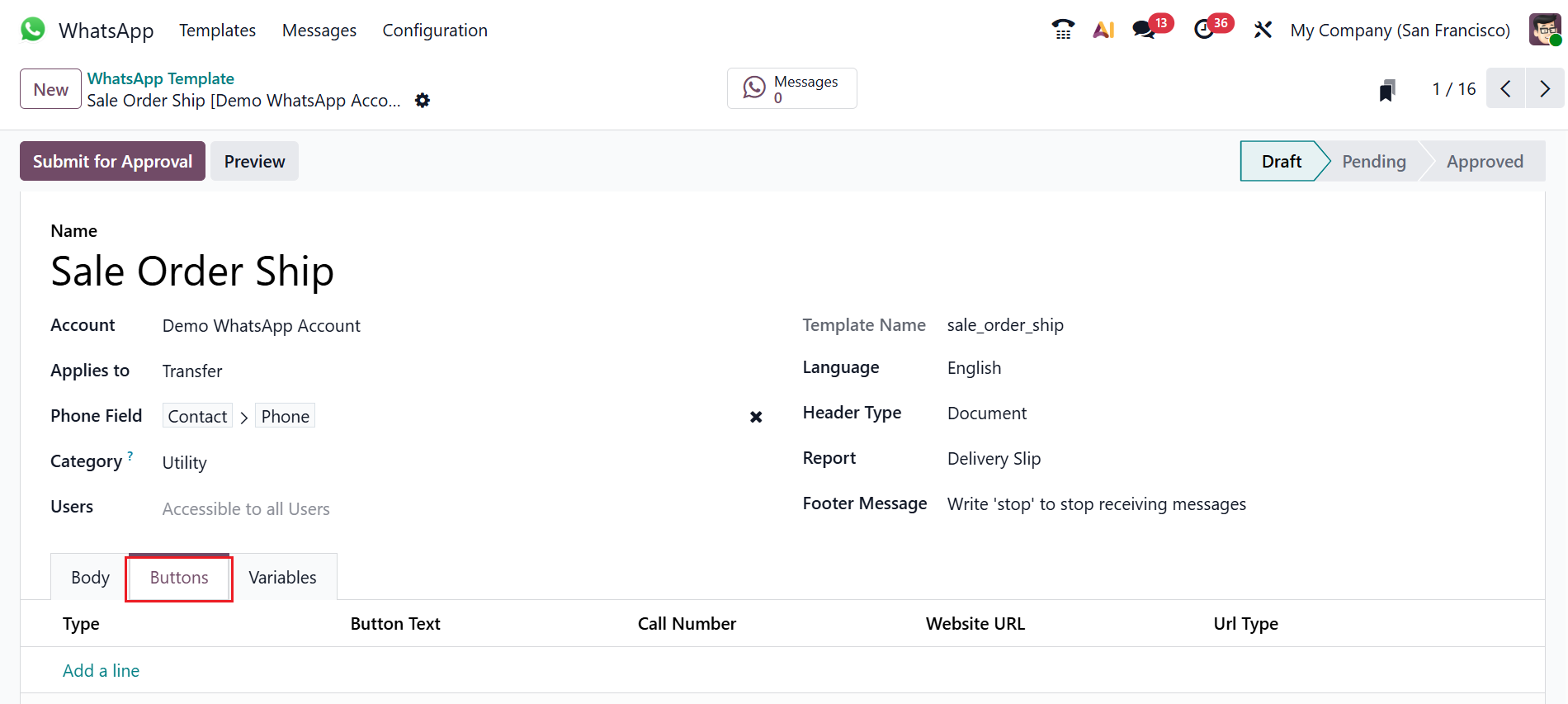 Odoo 19 Project