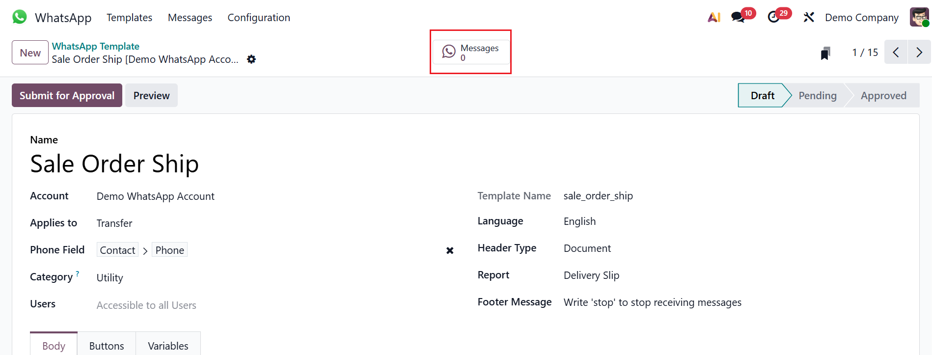 Odoo 19 Project